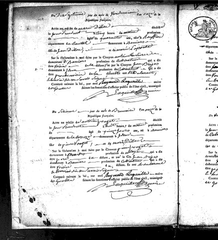 Décès (1803-1823)