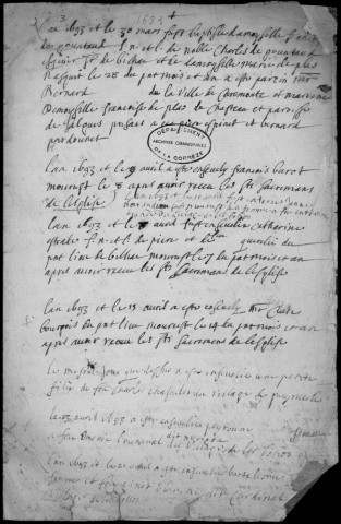 Baptêmes, mariages, sépultures (1693-1722)