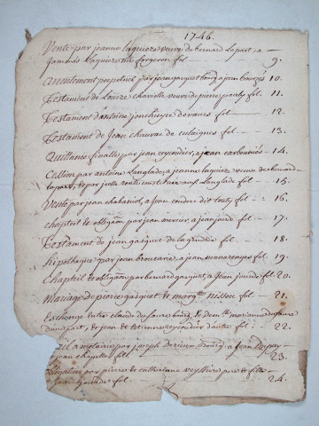 Répertoire chronologique : décembre 1746-janvier 1756.
