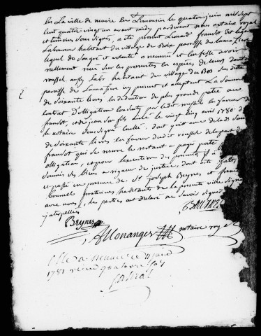 juin-décembre 1781
