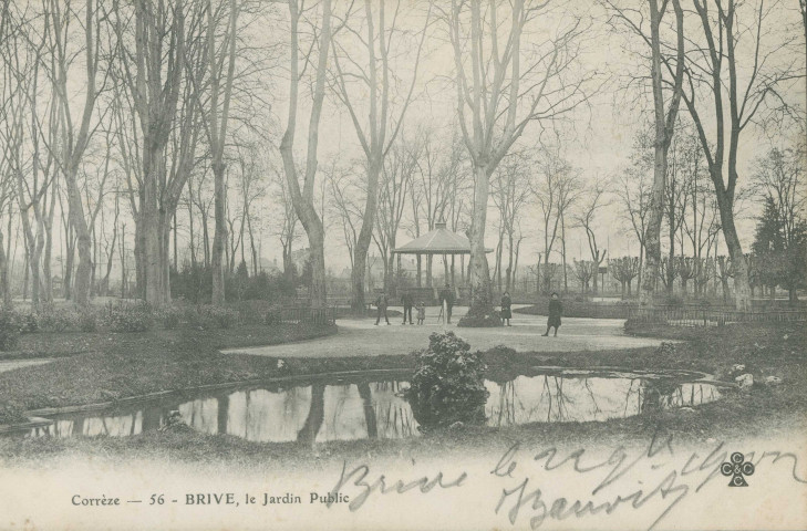 Brive-la-Gaillarde : "Corrèze - 56 - Brive, le jardin public".