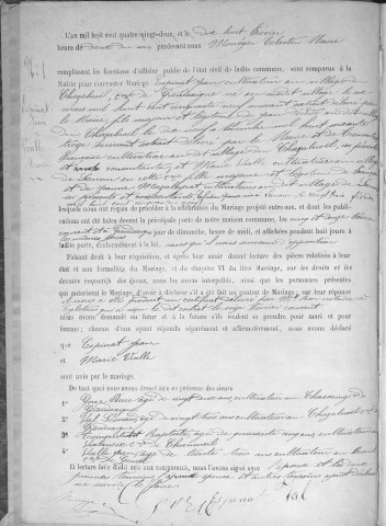 Mariages (1882-1902)