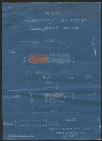 Habitations à bon marché. Projets de lotissements.