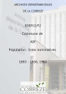 Population : mouvements de population (1893-1895), listes nominatives (1896-1936, 1962).