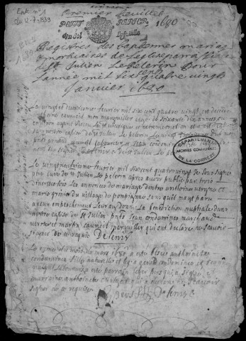 Baptêmes, mariages, sépultures (1680-1792)