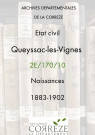 Naissances (1883-1902)