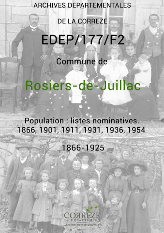 Population : listes nominatives. 1866, 1901, 1911, 1931, 1936, 1954, 1975