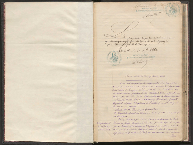 Délibérations du conseil municipal. 17 février 1884-1er avril 1906