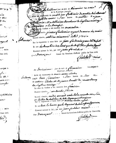Naissances (1803-1848)