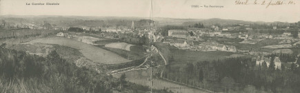 Ussel : "La Corrèze illustrée - Ussel - Vue panoramique".