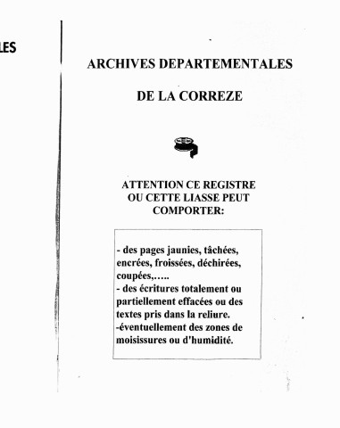Naissances, mariages, décès (1893-1902)