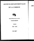 Naissances, mariages, décès (1843-1852)
