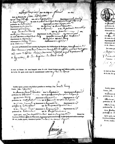 Mariages (1821-1834)