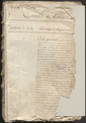 État général des fonds.