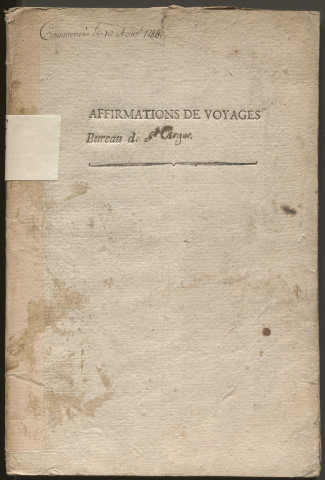 Droits des affirmations de voyage.