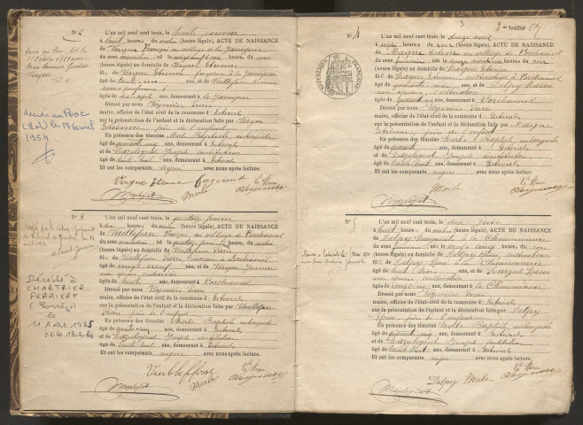 Naissances (1903-1942).