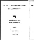 Naissances, mariages, décès (1883-1892)