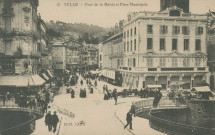 Tulle : "59 Tulle - Pont de la mairie et place Municipale".