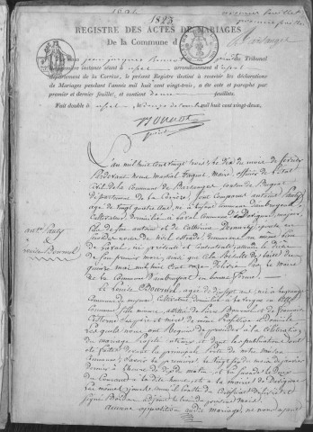 Mariages (1823-1832)