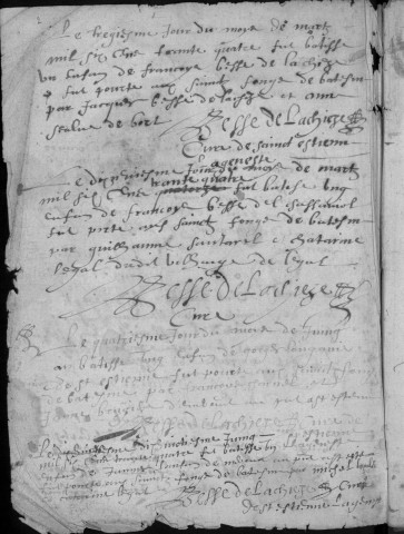 Baptêmes (1633-1651)