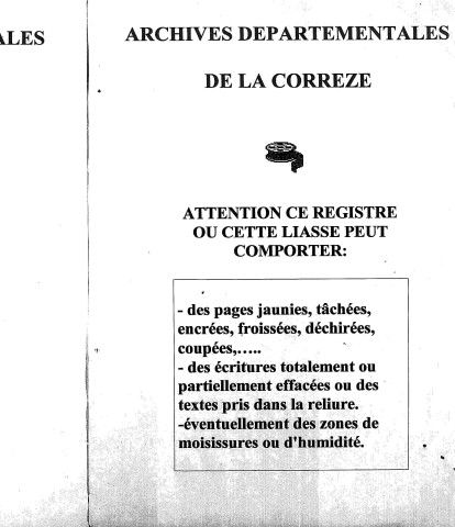 Naissances, mariages, décès (1893-1902)