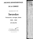 Naissances, mariages, décès (1823-1832)