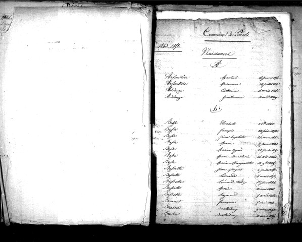 Tables décennales des mariages (1893-1902)