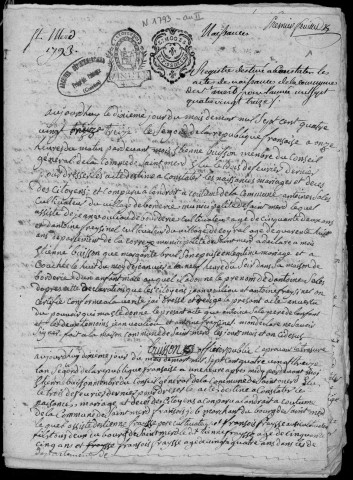 Naissances, mariages, décès (1793-1802)