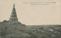 Albussac : "Corrèze - Environs de Beynat - La statue de la Vierge et le panorama à Roche-de-Vic".