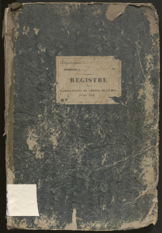 Délibérations du conseil municipal. 20 mai 1838-26 décembre 1847