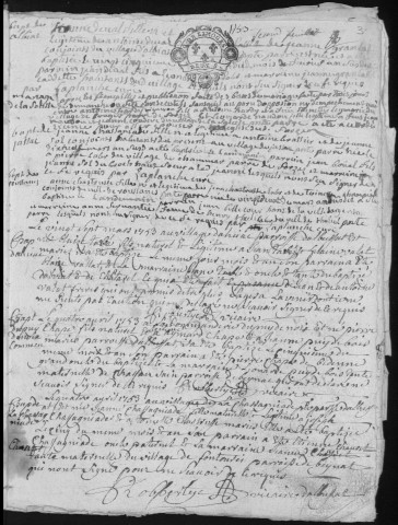 Baptêmes, mariages, sépultures (1753-1772)
