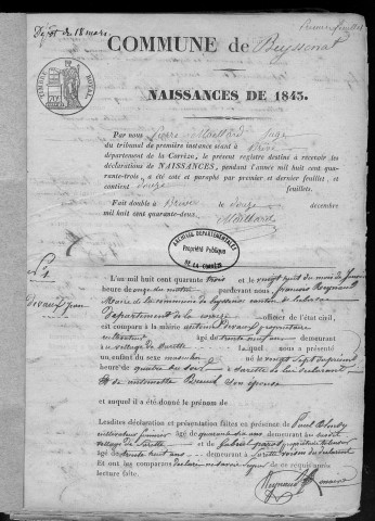 Naissances (1843-1882)