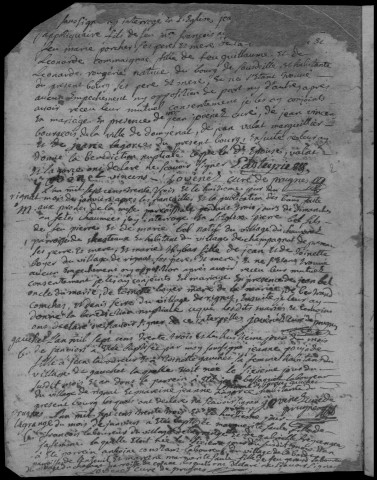 Baptêmes, mariages, sépultures (1733-1752)