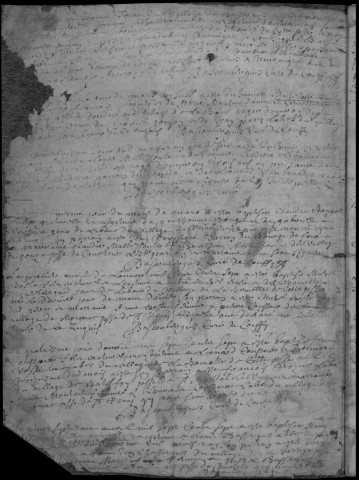 Baptêmes, mariages, sépultures (1707-1752)