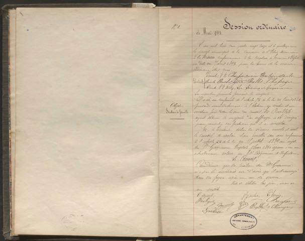 Délibérations du conseil municipal. 14 mai 1893-2 novembre 1913