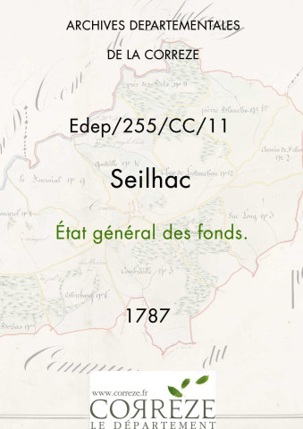 État général des fonds. 16 octobre 1787-1er février 1789