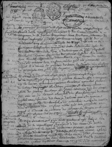 Naissances et tables des naissances (1793-1802)
