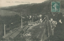 Cornil : "Corrèze - 5 - Cornil, l'usine et la gare".