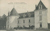 Benayes : "Corrèze - 15. - Environs de Lubersac, Benayes - Le château de Forsac (façade)".