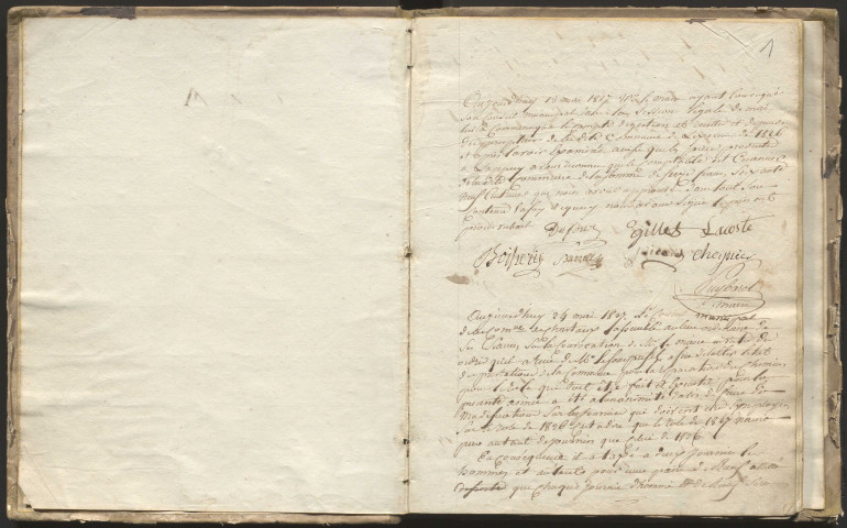 Délibérations du conseil municipal. 13 mai 1827-14 mai 1837