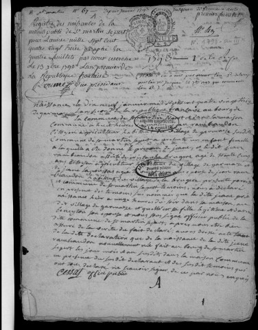 Naissances, mariages, décès et tables (1793-1802)