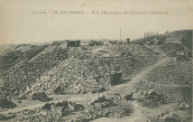 Allassac : "Corrèze - 24 - Allassac, vue d'ensemble des carrières d'ardoises".