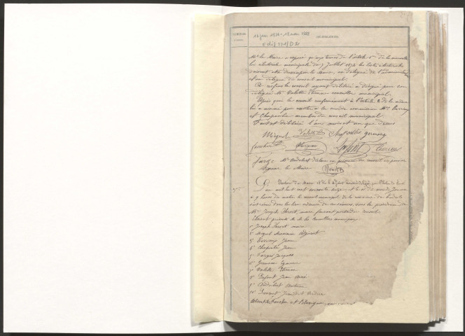 Délibérations du conseil municipal. 16 janvier 1876-18 novembre 1888
