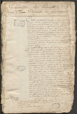 État général des fonds.