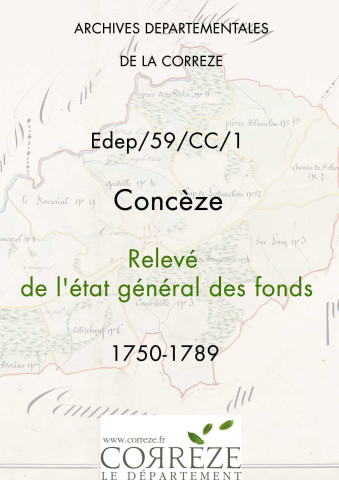 Relevé de l'état général des fonds. 1750-1789
