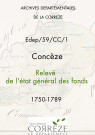 Relevé de l'état général des fonds. 1750-1789