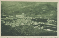 Bort-les-Orgues : "Edition du Syndicat d'initiative de Bort-les-Orgues (Corrèze) - Vue générale prise de la route des Orgues".