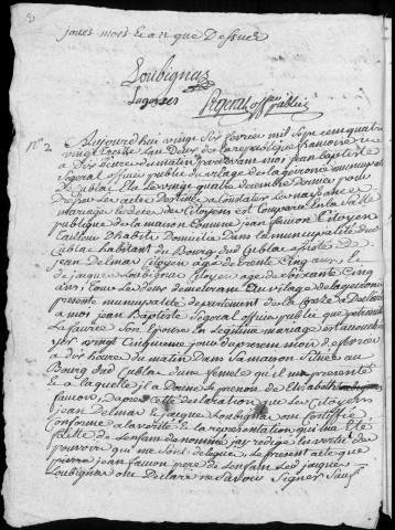 Naissances, mariages, décès (1793-1802)