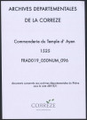 Liève des terriers de la commanderie d'Ayen
