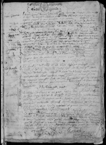 Baptêmes, mariages, sépultures (1676-1695)